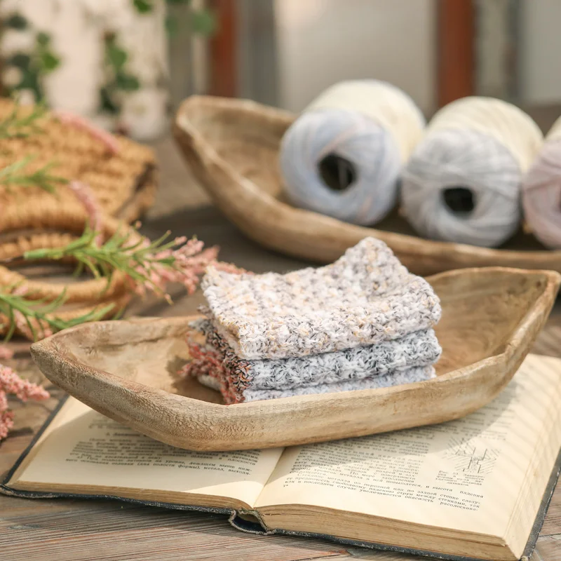 Japandi wooden trays with book and wood table