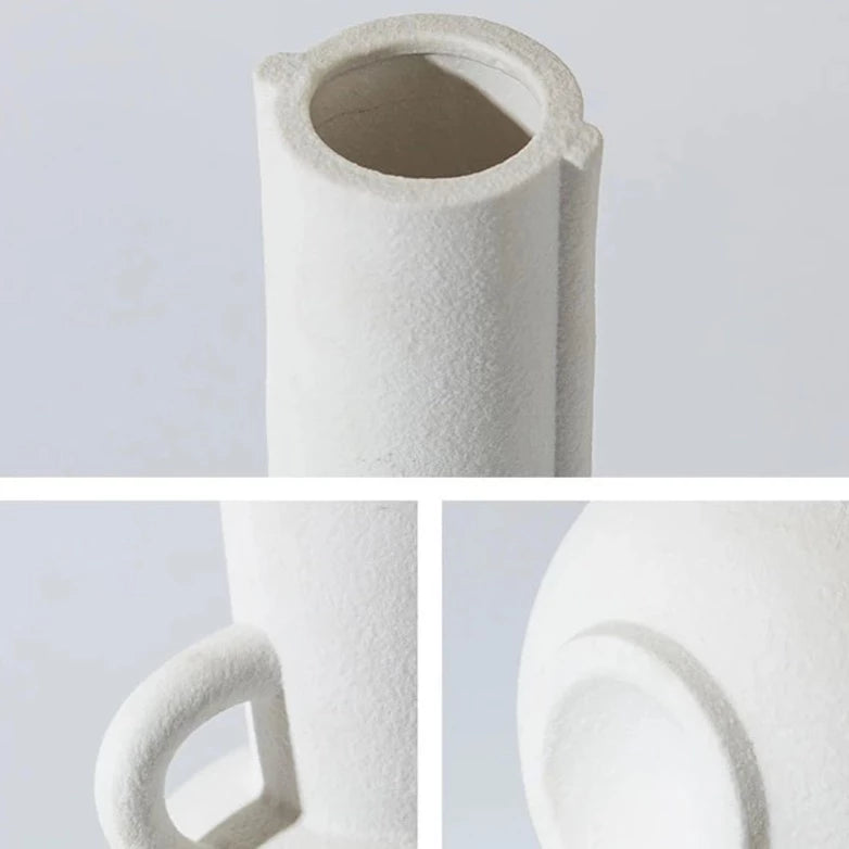 NOSE AMPHOR | Textured Ceramic Vase