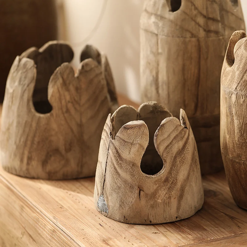 MOUNTAIN | Wooden vase