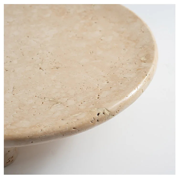 RISE | Travertine Serving Tray with Legs